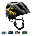Load image into Gallery viewer, Crazy Safety Bicycle helmet Graffiti Splash children's helmet with light