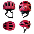 Load image into Gallery viewer, Crazy Safety Bicycle helmet Heartbeat Stripes children's helmet with light