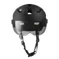 Load image into Gallery viewer, Crazy Safety Bicycle helmet Matte black / M/L (55-61cm) OAK E-Bike bicycle helmet with UV visor, LED lights, reflective straps, and Fidlock buckle