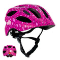 Load image into Gallery viewer, Crazy Safety Bicycle helmet Pink / M (54-58cm) Heartbeat Stripes children's helmet with light
