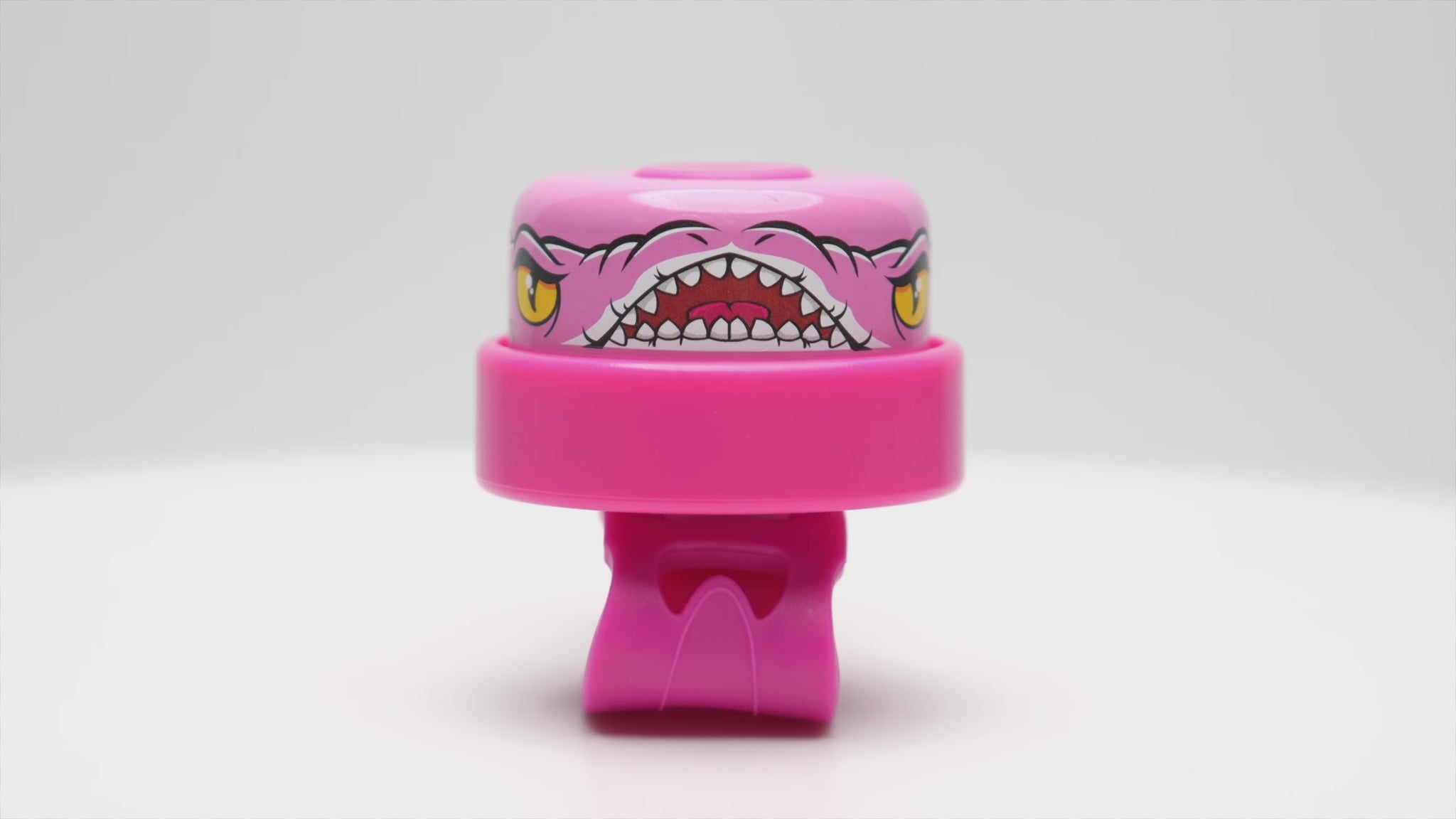 Pink Dino Fun and Colorful Bicycle Bell for Kids, Adding a Playful Touch and Extra Safety to Every Ride