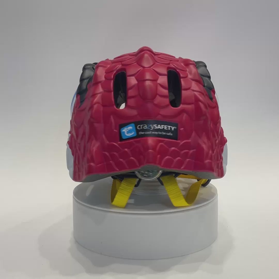 Red Chinese Dragon Bicycle Helmet for Children, Combining Fun, Comfort, and Reliable Safety – Crazy Safety