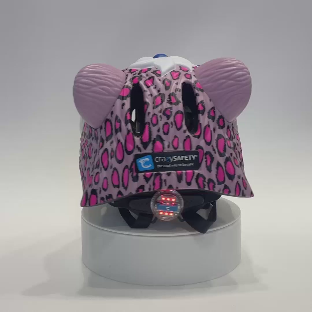Pink Leopard Bicycle Helmet for Children, Combining Fun, Comfort, and Reliable Safety – Crazy Safety