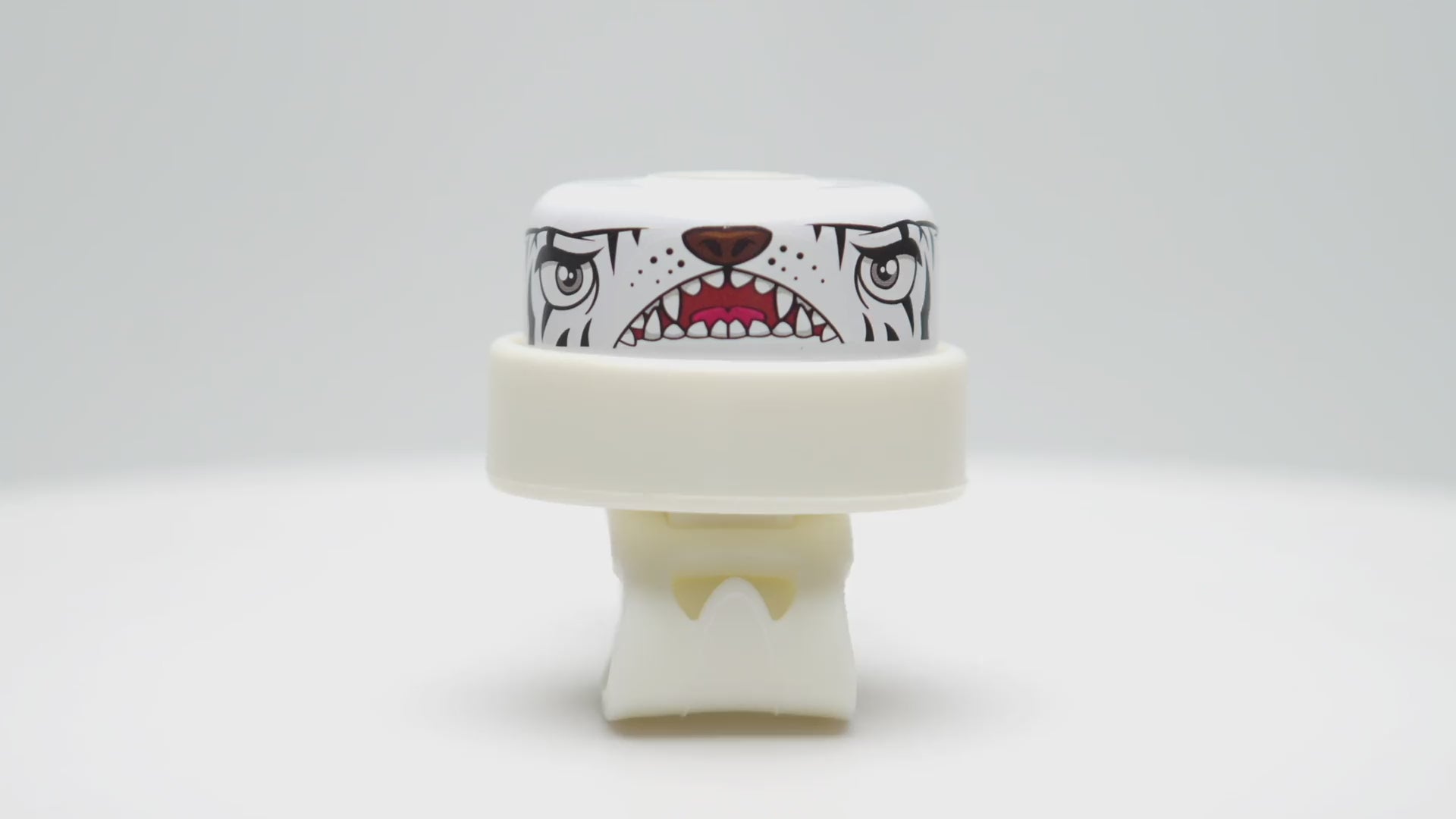 White Tiger Fun and Colorful Bicycle Bell for Kids, Adding a Playful Touch and Extra Safety to Every Ride