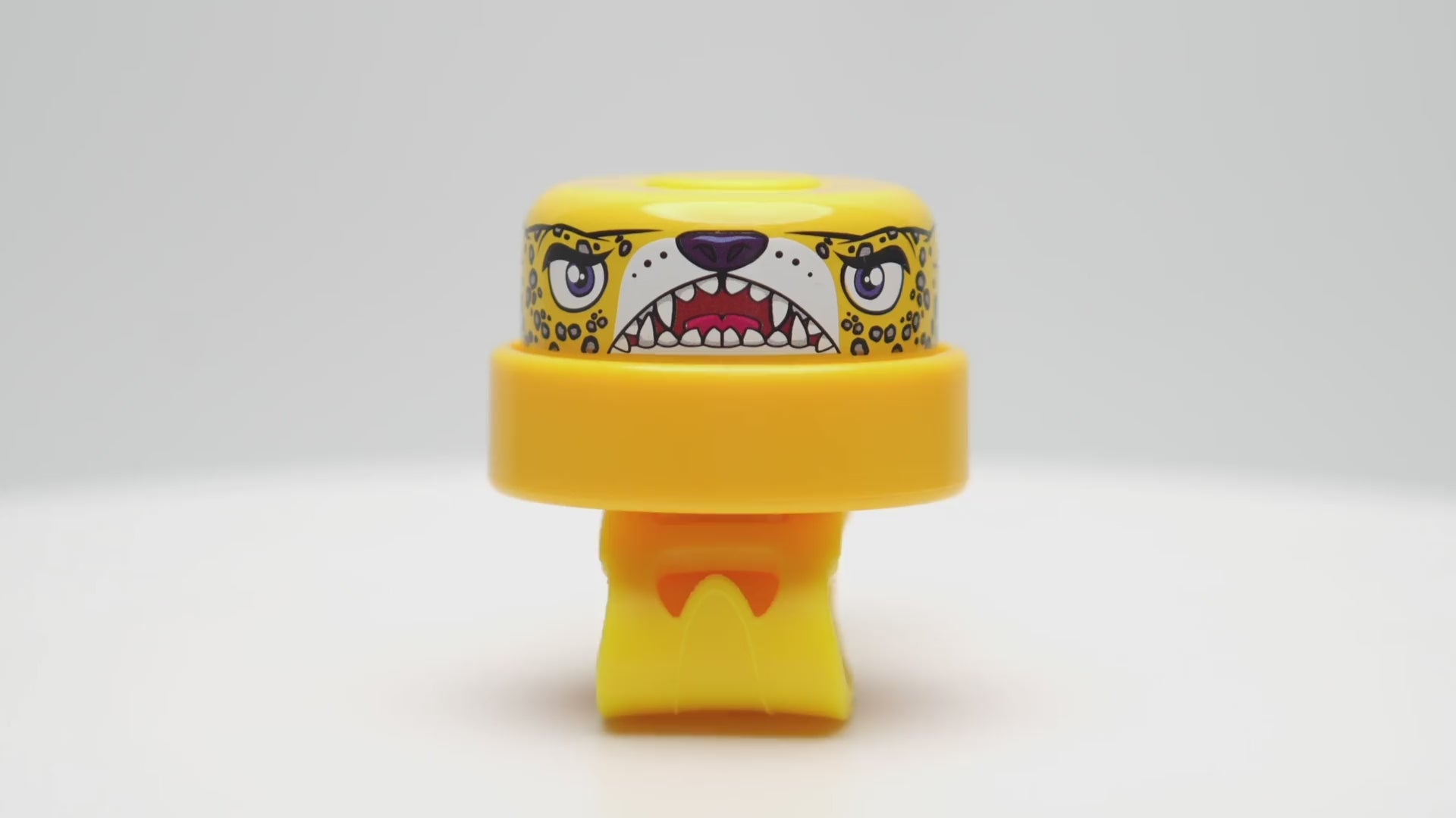 Yellow Leopard Fun and Colorful Bicycle Bell for Kids, Adding a Playful Touch and Extra Safety to Every Ride