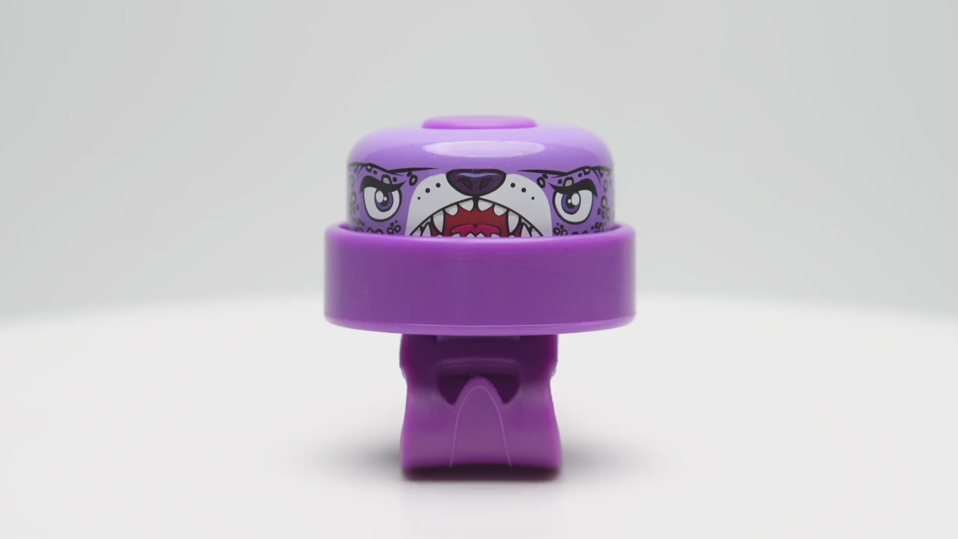 Purple Leopard Fun and Colorful Bicycle Bell for Kids, Adding a Playful Touch and Extra Safety to Every Ride