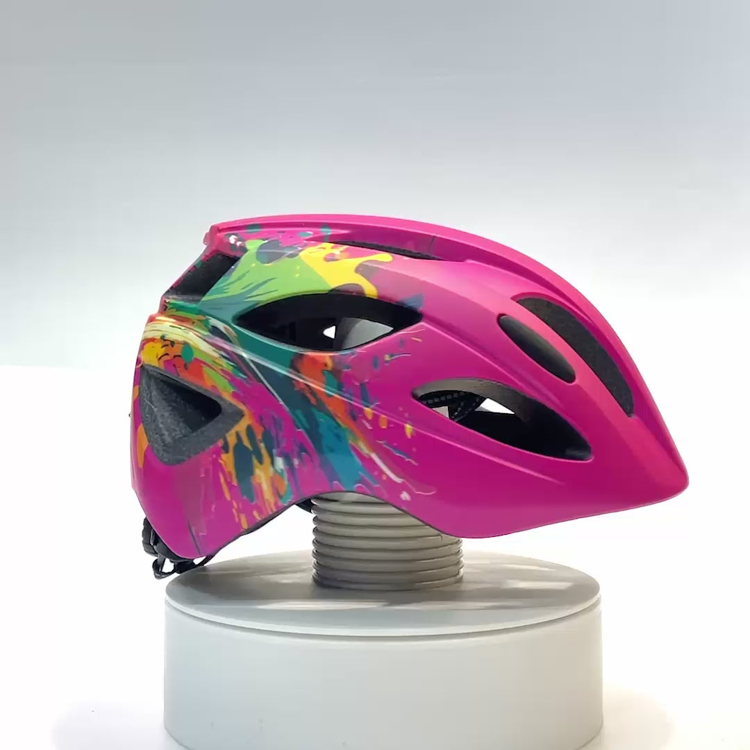 Crazy Safety Kids’ Bicycle Helmet Featuring a Powerful Rechargeable Rear Light, Perfect for Children Aged 6 to 12 Years