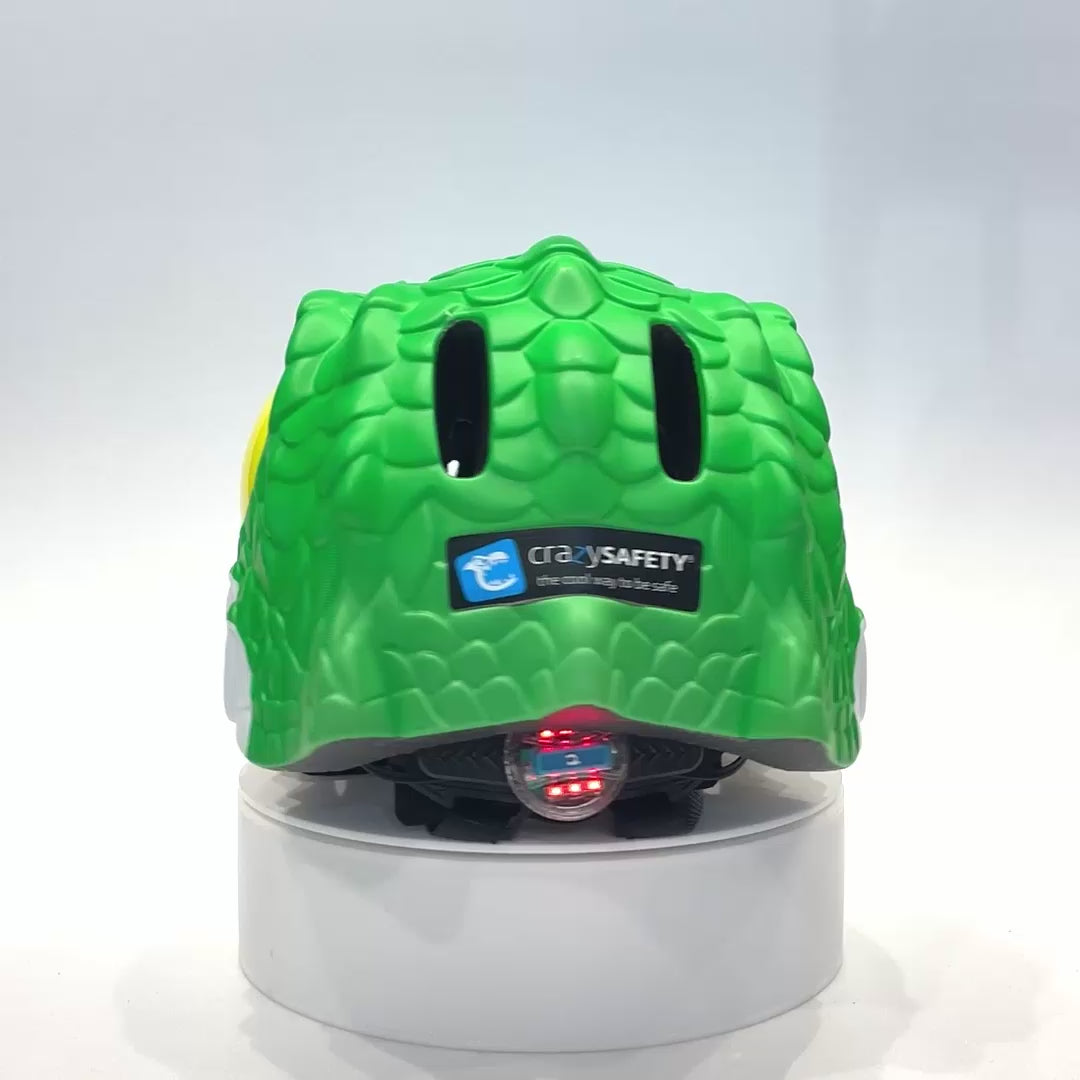 Green Crocodile Bicycle Helmet for Children, Combining Fun, Comfort, and Reliable Safety – Crazy Safety